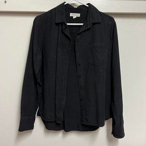 Tradlands 101 Martine in Black Tencel Button Up